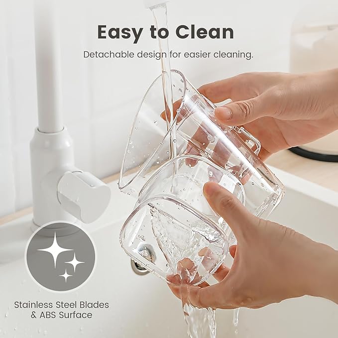 Rotary Cheese Grater Hand Crank,Emojoy 5-in1 Cheese Shredder Vegetable Chopper with Strong Suction Base, Rotary Cheese Graters for kitchen with Blade Storage Box, Included Cheese Slicer and Peeler