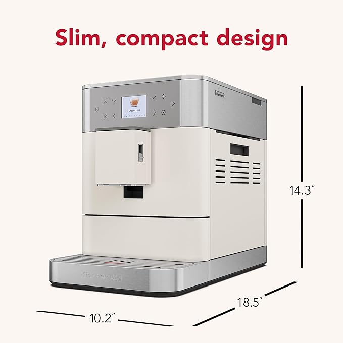 KitchenAid Fully Automatic Espresso Machine KF6, KES8556PL, Porcelain White