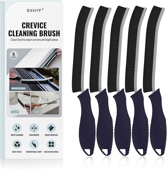 SXhyf Crevice Cleaning Brush - Grout Scrub Brush, House Cleaning Supplies, Gap Cleaning Tools, Home Essentials, Gifts for Women Men, Hard Bristle Crevice Cleaner Brush for Household Use, Bathroom