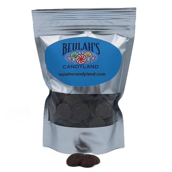 MERCKENS Coating Wafers, Dark Melting Chocolate, Cocoa Dark, 1 Pound Package