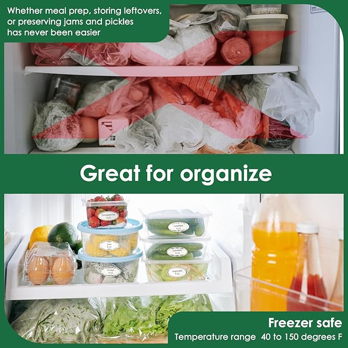 200 Dissolvable Canning Labels for Mason Jars, 1 x 2⅛ inch Food Labels, Tiny Canning Jar Stickers Removable with Water