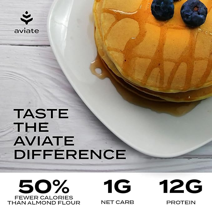 Aviate Lupini FLOUR - Keto & Vegan Friendly Superfood - Non-GMO - Gluten Free - Lupin Flour Keto - High Protein, Low Calorie & Low Carb - Rich in Dietary Fiber and Minerals - 100% Lupin Beans - 16 Ounces (Pack of 1)