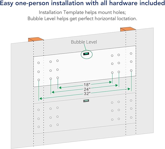 FLEXIMOUNTS 2-Pack 2x4ft 24-inch-by-48-inch Wall Shelf Garage Storage Rack Wall Mounted Floating Shelves, Black