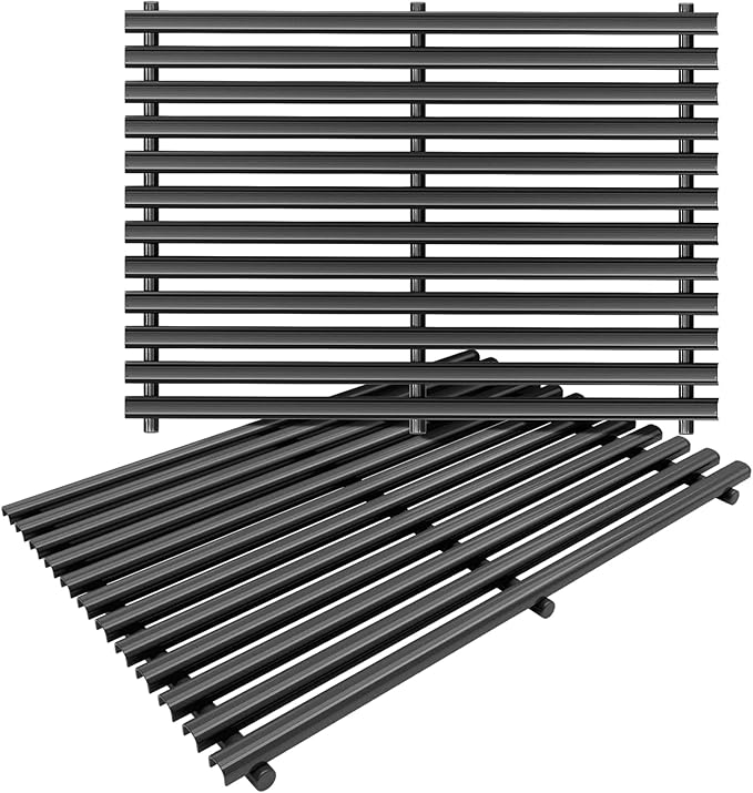 DELSbbq 17.4" x 11.8" Grill Cooking Grates for Weber Spirit 300, Spirit 700, Genesis Silver B/C, Genesis Gold B/C, Genesis Platinum B/C, Genesis 1000-3500,Grill Grates Replacement for 7525 7526 7638