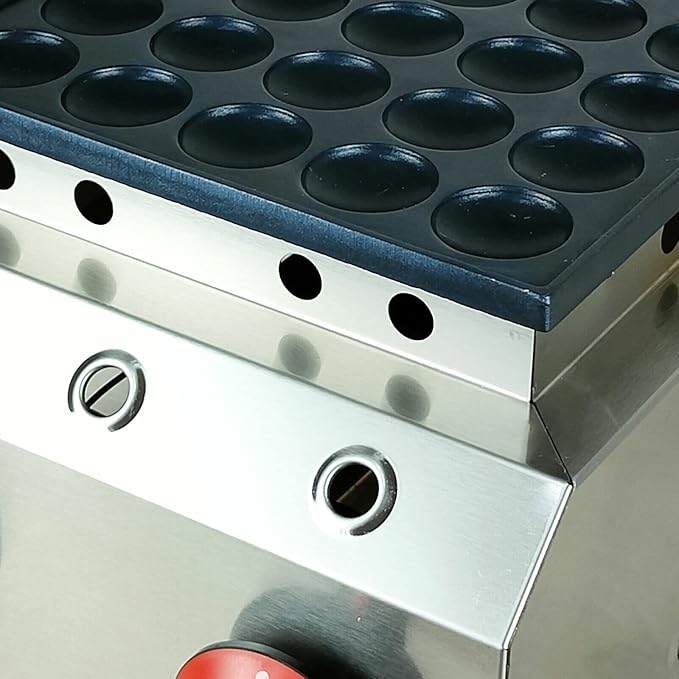 Waffle Maker, Electric Mini Dutch Pancake Baker Kitchen Stainless Steel Non Stick LPG Gas Waffle Maker Machine, for Home Or Commercial Use