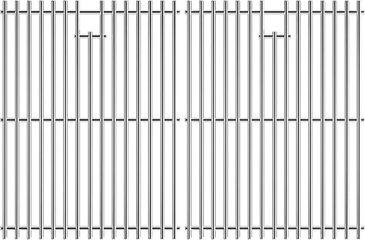 15" Stainless Steel Cooking Grate for Weber Spirit 200 Series, Spirit E/S 200 & 210 with Side Control Panel, Spirit 500, Genesis Silver A, Grill Grate Replacement for Weber 7522 7523 7521 65904 65905