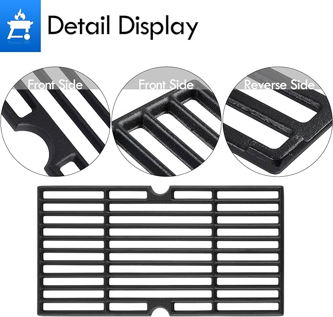 G460-0500-W1 Cooking Grate Grill Replacement Parts for Char Broil Grill Grates 463672016 463645015 463251414 463633316 463642116 463672416 463650413 Charbroil 2 Burner Grill Replacement Grates