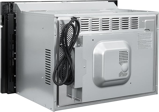 KoolMore KM-CWO30-SS Built-in Microwave with Convection Oven and Air Fryer, 1000W Power with 10 Levels, UL Listed Capacity in Stainless-Steel, 30 in/1.6 cu. ft, Silver