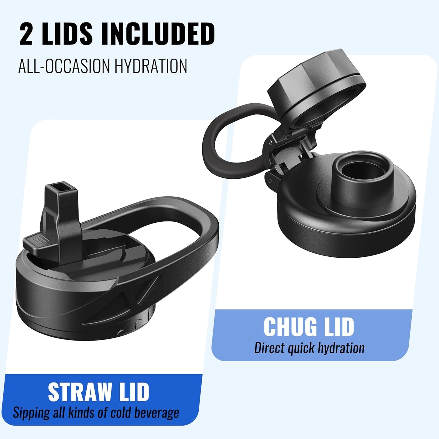 CIVAGO 64 oz Glass Water Bottle Jug with Straw and Handle, Half Gallon Sports Motivational Bottle with Time Marker and 2 Lids, Flask Canteen with Silicone Sleeve for Gym, Sage