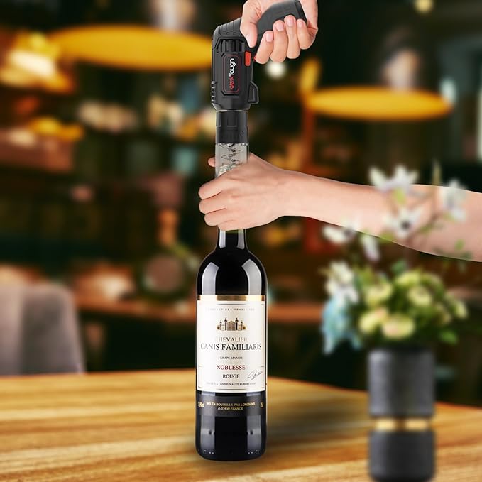 Werktough 4V Electric Corkscrew Wine Opener Set Cordless Screwdriver Battery Powerd with 4 Grill Accessories, Five-in-One Power Tool Kit for Home, Kitchen, and BBQ Lovers