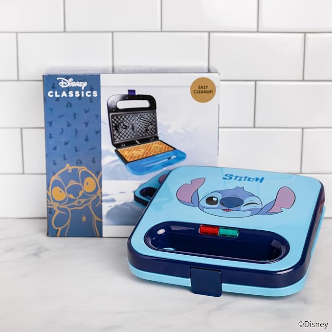 Uncanny Brands Disney Lilo and Stitch Waffle Maker - Make Lilo and Stitch Waffles - Kitchen Appliance