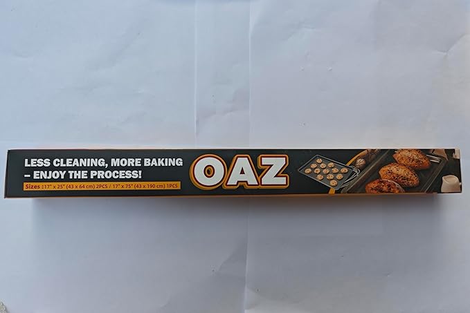 Large Oven Liners for Bottom of Oven, 17"x75" Heavy Duty Non-Stick Oven Liner Mat, Reusable Heat Resistant Grill & Baking Mat, BPA/PFOA Free Roaster Liners, Fits Electric, Gas, Toaster Ovens (Black)