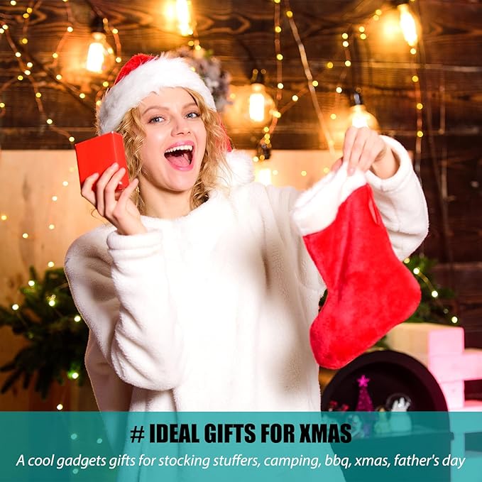 Stocking Stuffers, Ideal Gifts for Christmas, for Men, Dad, Husband, Boyfriend, Fathers Day, KUNIFU BBQ Grill Scraper