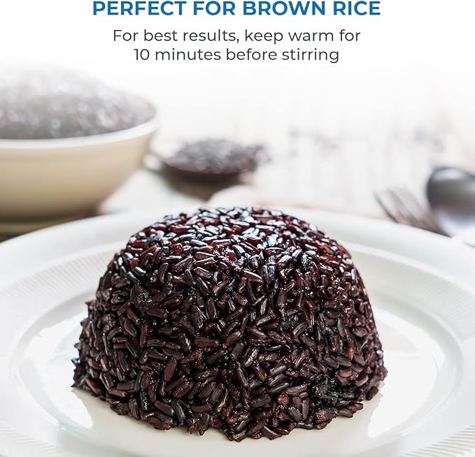 Buffalo Classic Rice Cooker with Clad Stainless Steel Inner Pot - Electric Rice Cooker for White/Brown Rice, Grain - Easy-to-clean, Non-Toxic & Non-Stick, Auto Warmer (10 Cup)