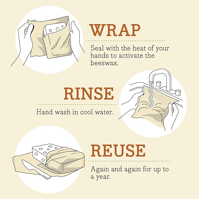 Bee's Wrap Beeswax Wraps for Food - Garden Party Cut to Size 14x52" Wax Paper Roll - Made in USA Reusable Waxed Paper & Bowl Covers - Organic & Eco-Friendly Alternative to Aluminum Foil & Plastic Wrap