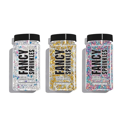 Fancy Sprinkles MVP Fancy Sugar Set (Unicorn Breath, Opal Rain and Filthy Rich 4 OZ)