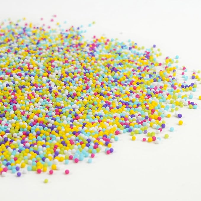 Rainbow Nonpareils Sprinkles, Edible Sprinkles For Cake Decorating, Baking Sugar, 150g/5.29oz, Cake Decorations & Cupcake Toppers, Easter, Holiday, Wedding Party Supplies