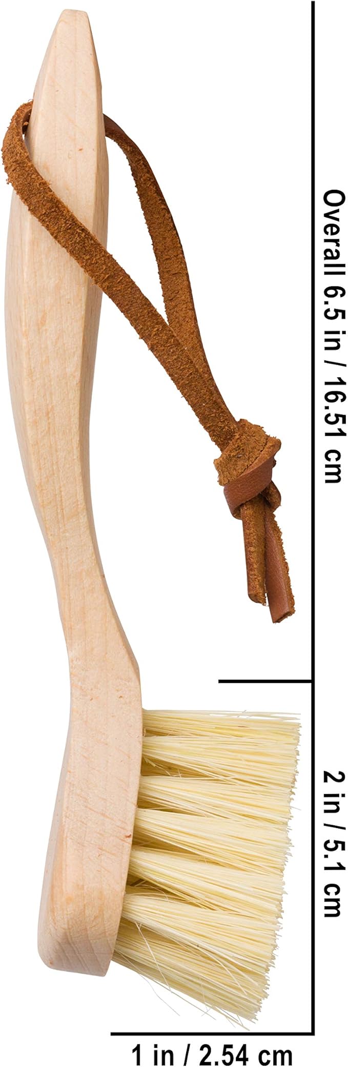 Redecker Waffle Machine Brush with Oiled Beechwood Handle, Stiff Heat-Resistant Tampico Fiber Bristles, 6-1/2 inches, Made in Germany