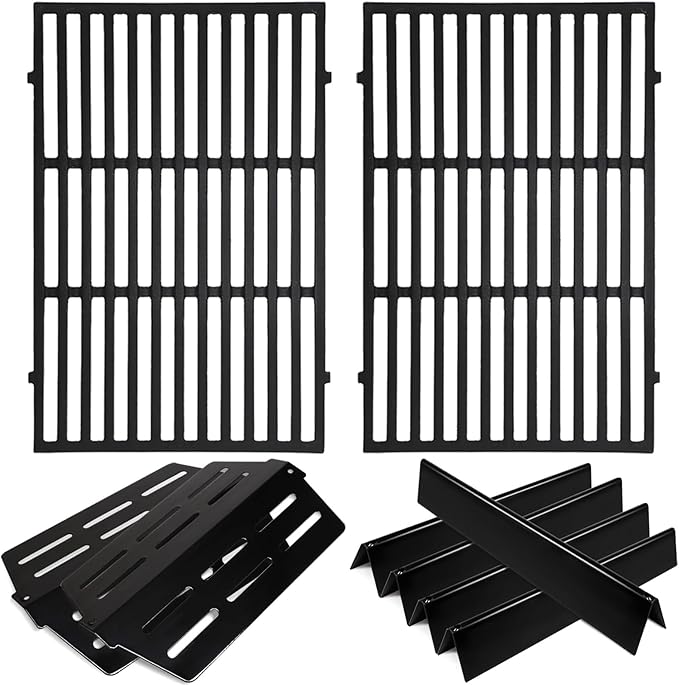 Grill Parts Replacement for Weber Genesis 300 Series E310, E320,E330,S310, S320, S330, EP310, EP320, EP330 with Front-Mounted Control,7620 Flavor Bar 7524 Grill Grates 7622 Heat Deflector