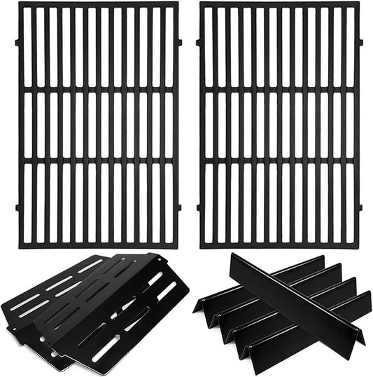 Grill Parts Replacement for Weber Genesis 300 Series E310, E320,E330,S310, S320, S330, EP310, EP320, EP330 with Front-Mounted Control,7620 Flavor Bar 7524 Grill Grates 7622 Heat Deflector