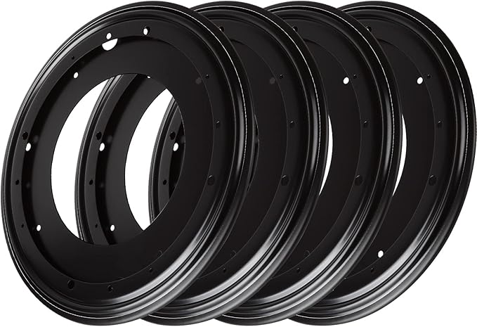 12 inch Lazy Susan Hardware, 4 Pcak Large Lazy Susan Turntable Bearing 5/16" Thick 1000lbs, Lazy Susan for Table, Serving Trays, Kitchen Storage Racks, Craft Table, Rotating Bearing Plate