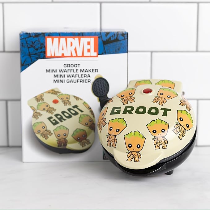 Uncanny Brands Groot Mini Waffle Maker - Cook With Your Favorite GOTG Character