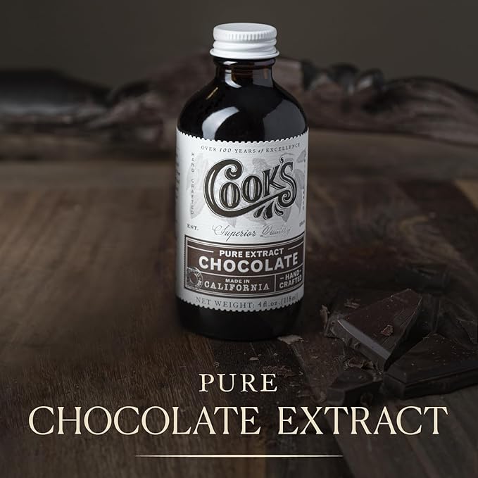 Cook's, Pure Chocolate Extract for Beverages, Cakes, Cookies, 128 Ounces (1 Gallon)