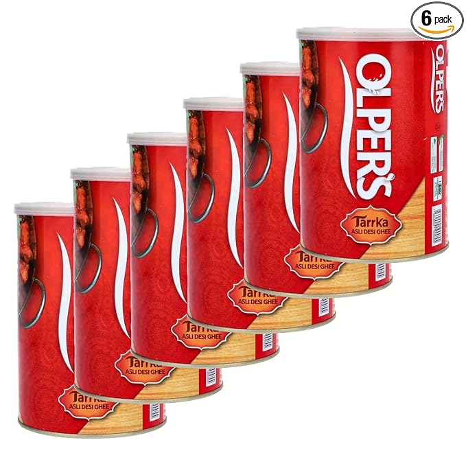 Olper's Tarrka Asli Desi Ghee 1 kg (35.27 Oz) | Pack of 6 | Authentic Clarified Butter | Ideal for Sautéing, Roasting, Baking and Curries