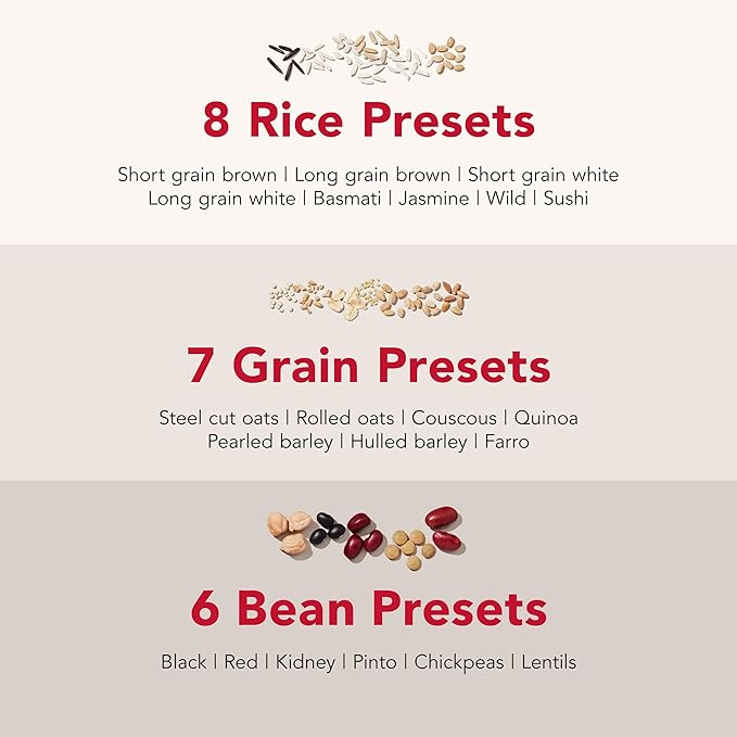 KitchenAid Grain and Rice Cooker 8 Cup with Automatically Sensing Integrated Scale + Water Tank, KGC3155, Porcelain White