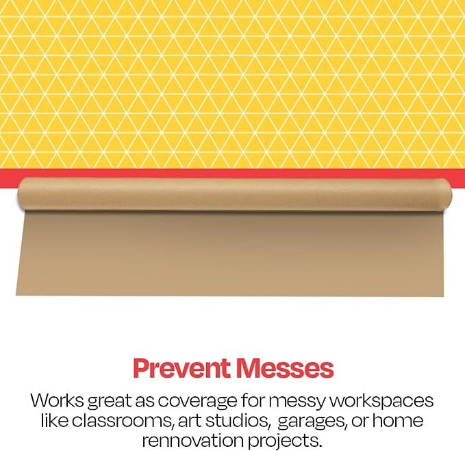 School Smart Butcher Kraft Paper Roll, 50 lbs, 24 Inches x 1000 Feet, Brown