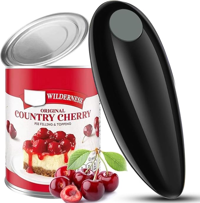 Electric Can Opener, Automatic Handheld One-touch Can opener, Smooth Edge Kitchen Gadget Can Openers for Seniors with Arthritis