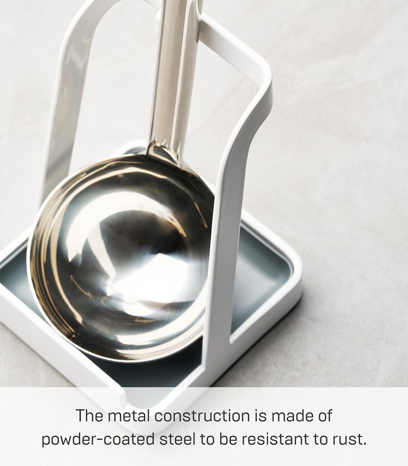 Yamazaki Home Tower Ladle Holder - Lid Stand For Utensils In Kitchen - Steel