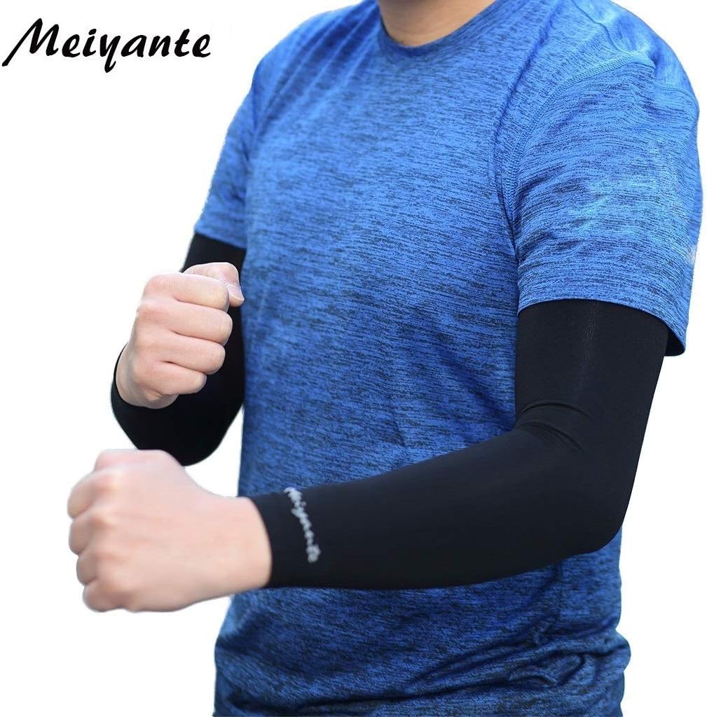 Arm Sleeves for Men Women Work 1 Pair UV Sun Protection UPF Long Sleeves Tattoo Cover Up Sleeves to Cover Arm Sleeves Cooling