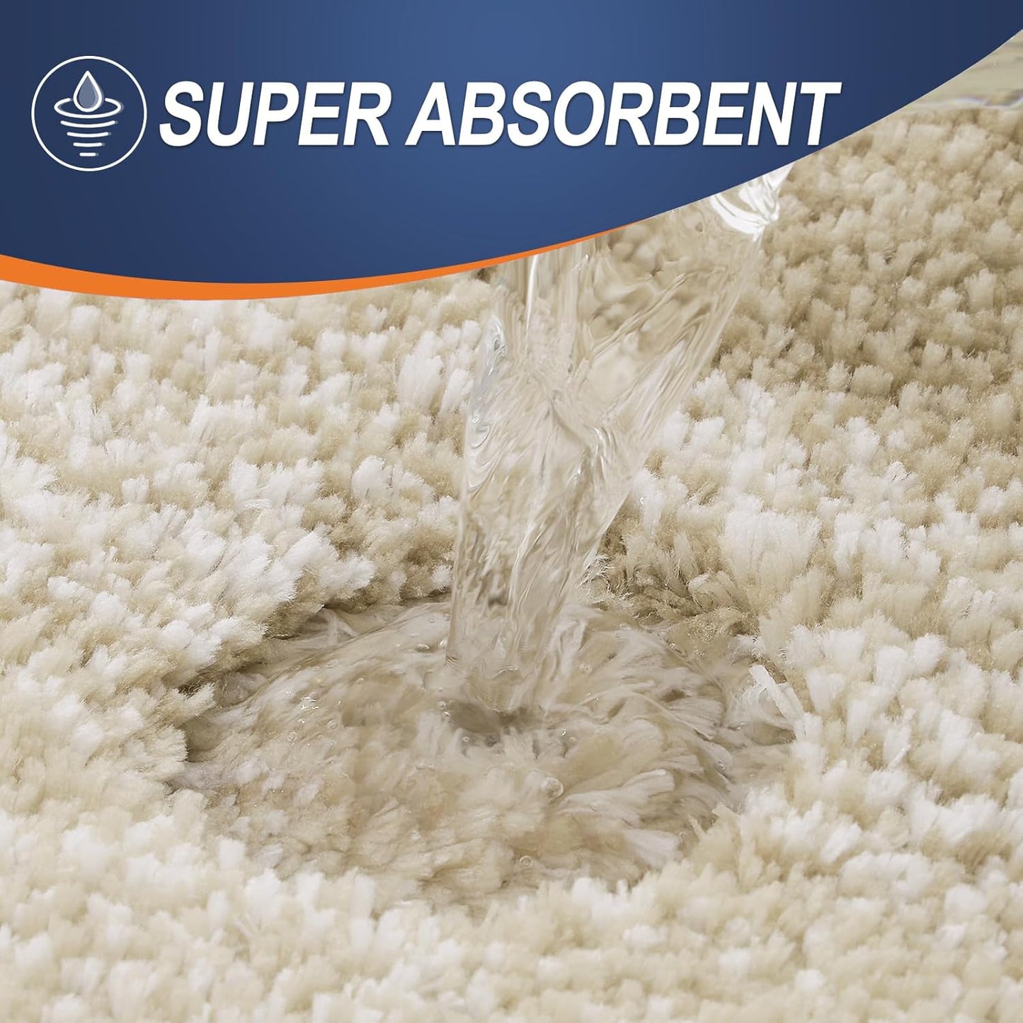 OLANLY Bathroom Runner Rugs 70x24, Extra Soft Absorbent Microfiber Bath Rugs, Rubber Backing, Quick Dry, Machine Washable Bath Mats for Bathroom Floor, Tub and Shower, Home Decor Accessories, Tan