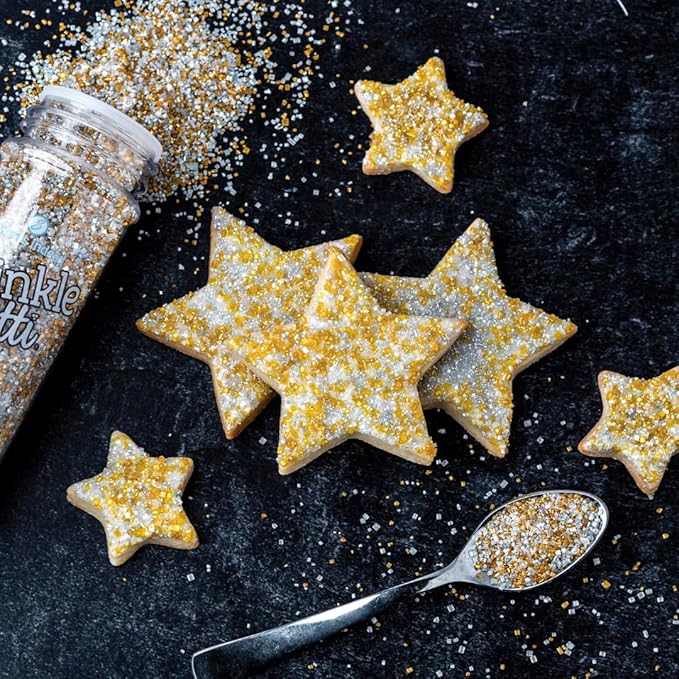 Sweets Indeed Sprinkles, Edible Sprinkle Sugar Mix, Perfect for Cake Decorations, Baking, Ice Cream, Cookies, Cupcake Topper, 5 ounces (Glitz)