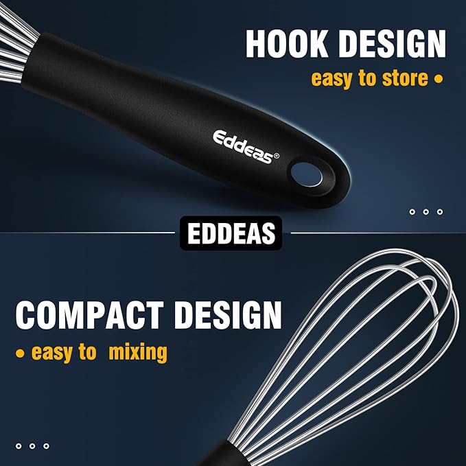 Mini Whisks - Small Whisks （7 and 5.5 inch ）Stainless Steel,Kitchen Balloon Whisk, Sturdy Wires ＆ Strong Handles,Suitable for Egg, Espresso, Hot chocolate, sauces