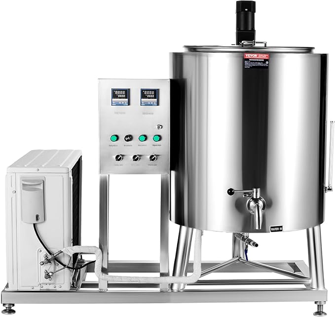 VEVOR Milk Pasteurizer 150L, Commercial Milk Pasteurization Machine, Food Grade 304 Stainless Steel, Professional Pasteurization with Time and Temperature Control, for Milk Juice Yogurt Sterilization