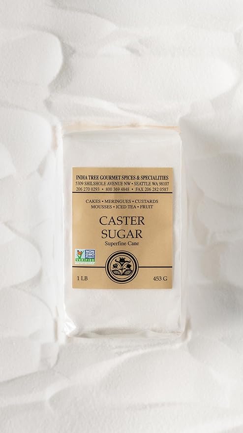 India Tree Superfine Caster Sugar, 1.75 lb | NonGMO, Gluten-Free Premium Baking & Dessert Cane Sugar