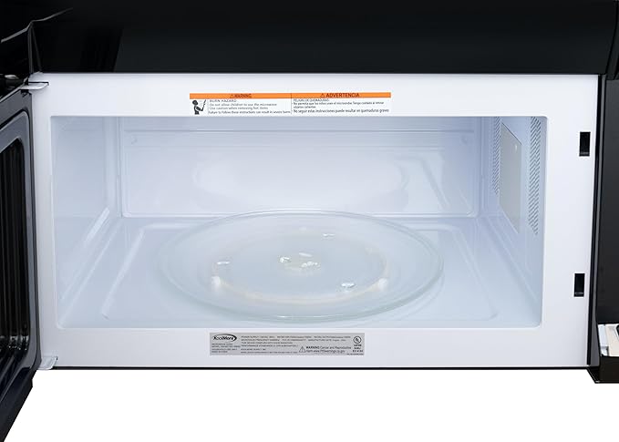 KoolMore KM-MOTSC-16BSS inch Range Microwave Oven with Sensor Cooking, 1,000 Watts and 300 CFM in Stainless-Steel and Black, UL Listed, 30 in./1.6 cu. ft