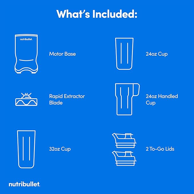 nutribullet Ultra Personal Blender NB50500, 32 oz, Gray