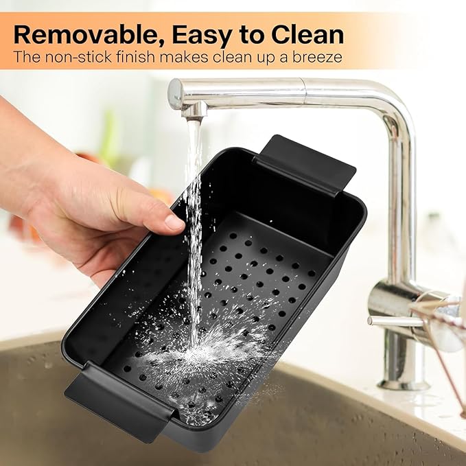 Meatloaf Pan with Drain Tray 2 Pack, Non Stick Meat Loaf Pan with Drip Tray, 9.8x5.7 Inch Loaf Pan with Insert Easy Removal Perforated, Bakeware Pan for Oven Baking Bread and Roasting Meat