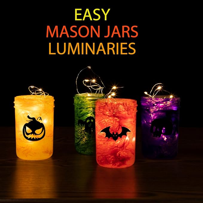 Mason Jars 8 oz, 24 Pack Canning jars 8 oz Jelly Jars With Regular Lids and Bands, Half Pint Glass Jars Ideal for Jam, Honey, Wedding Favors, Shower Favors