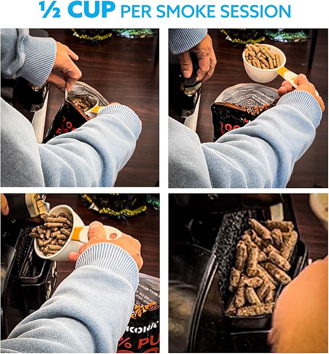 Kona Wood Pellets All Variety Pack, Intended for Ninja Woodfire Outdoor Grill, Wood Fire Oven & Smoker, 8, 1lb Resealable Bags