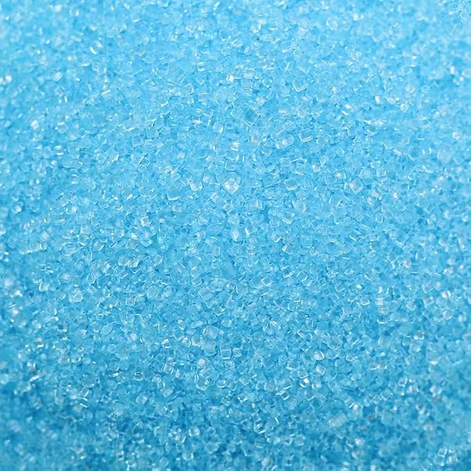 Kasvan Blue Sanding Sugar Sprinkles - Edible Sugar Crystals, Baking Cake Decorations, Ice Cream Toppings cupcake Decorating, Wedding Party Chirstmas Supplies, 85g/3.2oz