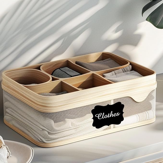 Black Labels Stickers, 250 PCS 3" x 2" Fancy Shape Sticker for Storage Box or Food Jars Holiday Present Christmas Gift Tags