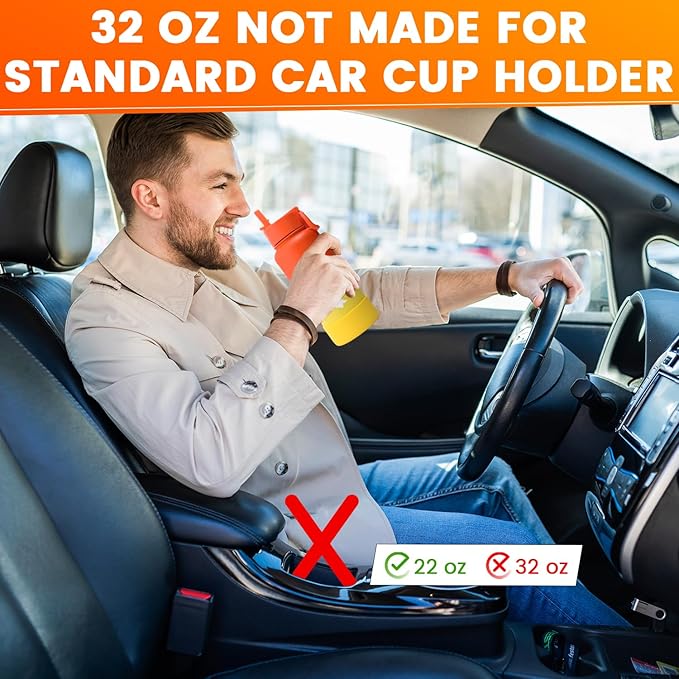 Lexlion 32 Oz Triple Walled Insulated Stainless Steel Fruit Infuser Bottle, Thermal Leaf Infuser, Silicone Sleeve, 3 Lids Leakproof, Metal Mug Gallon