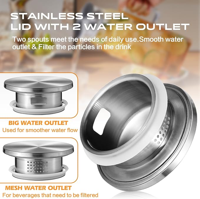 Aofmee 68oz Glass Pitcher for Bridge Door, 2 Liter Square Water Pitcher with Lid and Scale Line, Heat Resistant Tea Pitchers, Leak Proof Juice Jug, Borosilicate Glass Carafe for Hot/Cold Beverage