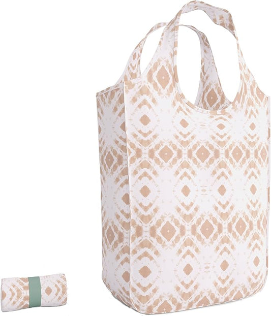 Reusable Grocery Bag - Stylish Shopping Bag for Groceries - Foldable Tote Bag - Medium Size