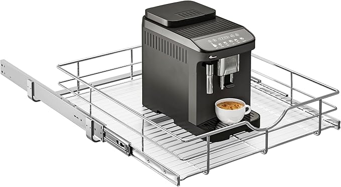 WelFurGeer Soft Close Slide Out Cabinet Shelf, 20" W x 22" D Pull Out Drawers for Kitchen Cabinets, Kitchen Shelf Organizer, Cupboard Organizers and Storage, Under Cabinet Pull Out Shelves