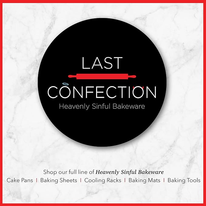 LAST CONFECTION 2-Piece Round Cake Pan Set - Includes 6" and 9" Aluminum Pans - 2" Deep